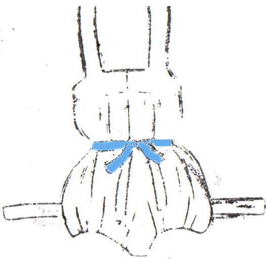 Romper design struck from a vintage French stamp